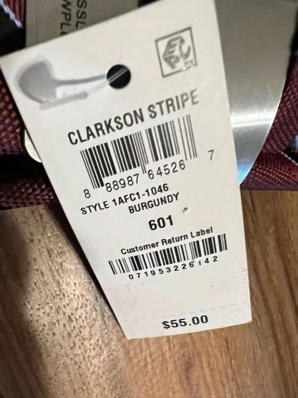 Alfani Men's Clarkson Stripe Tie, Burgundy, Width: 2-3/4